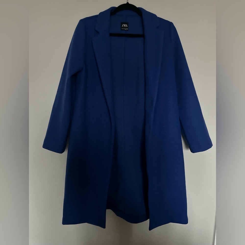 Zara women’s blue coat
